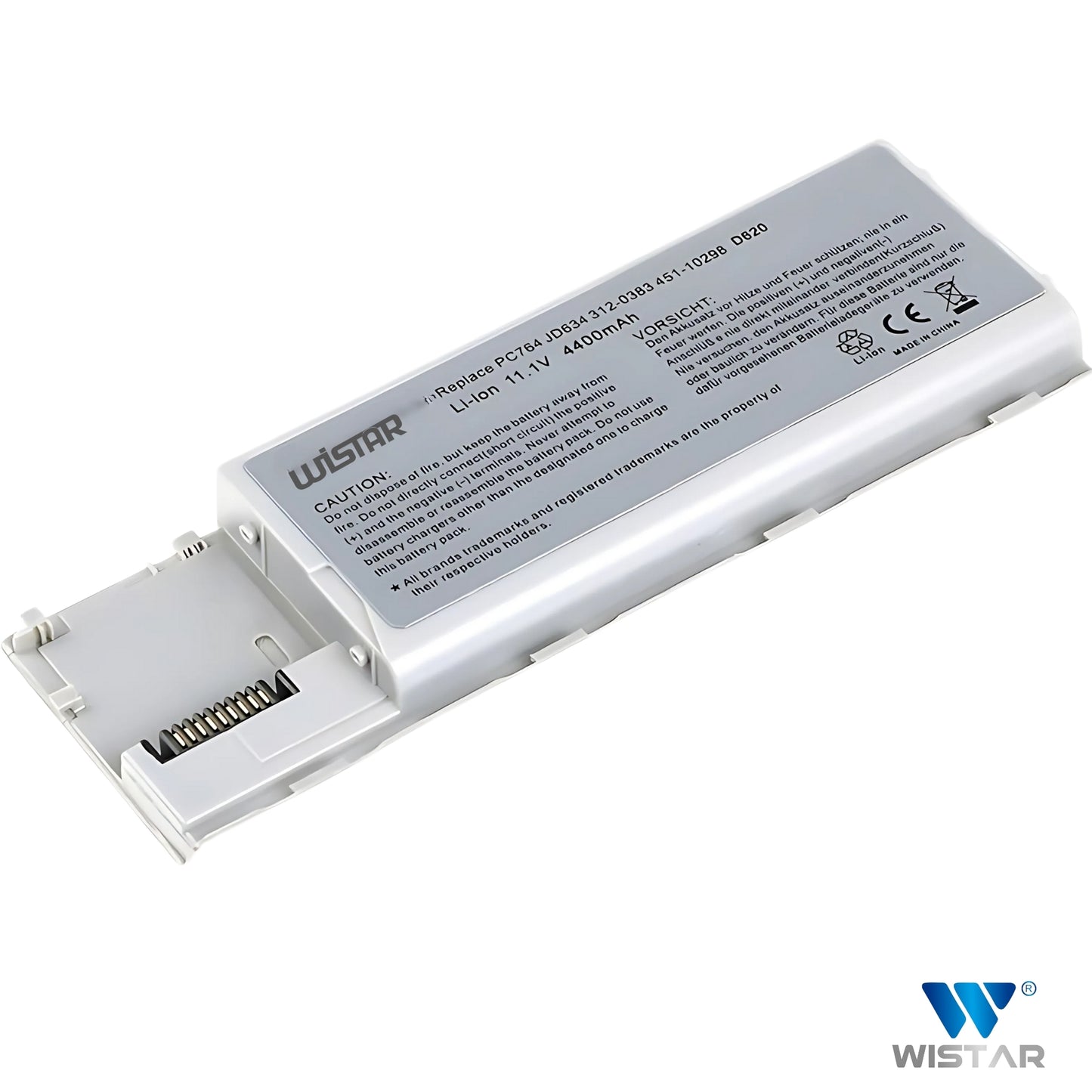 Wistar® Laptop Battery – Compatible with Battery for Dell Latitude D620 D620 ATG D630 D630 ATG D630N D631 Precision M2300 | P/N : GD775 GD776 GD787 KD489 KD491 KD492 | 6 Cell