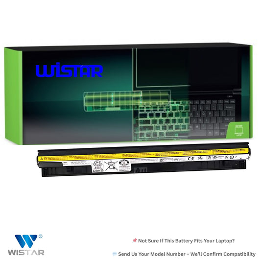 Wistar® Laptop Battery – Compatible with Lenovo G50-30 G50-45 G50-70 G50-80 G400s G500s G505s -L12M4E01, L12M4A02, L12L4E01, L12S4E01 – 4 Cell