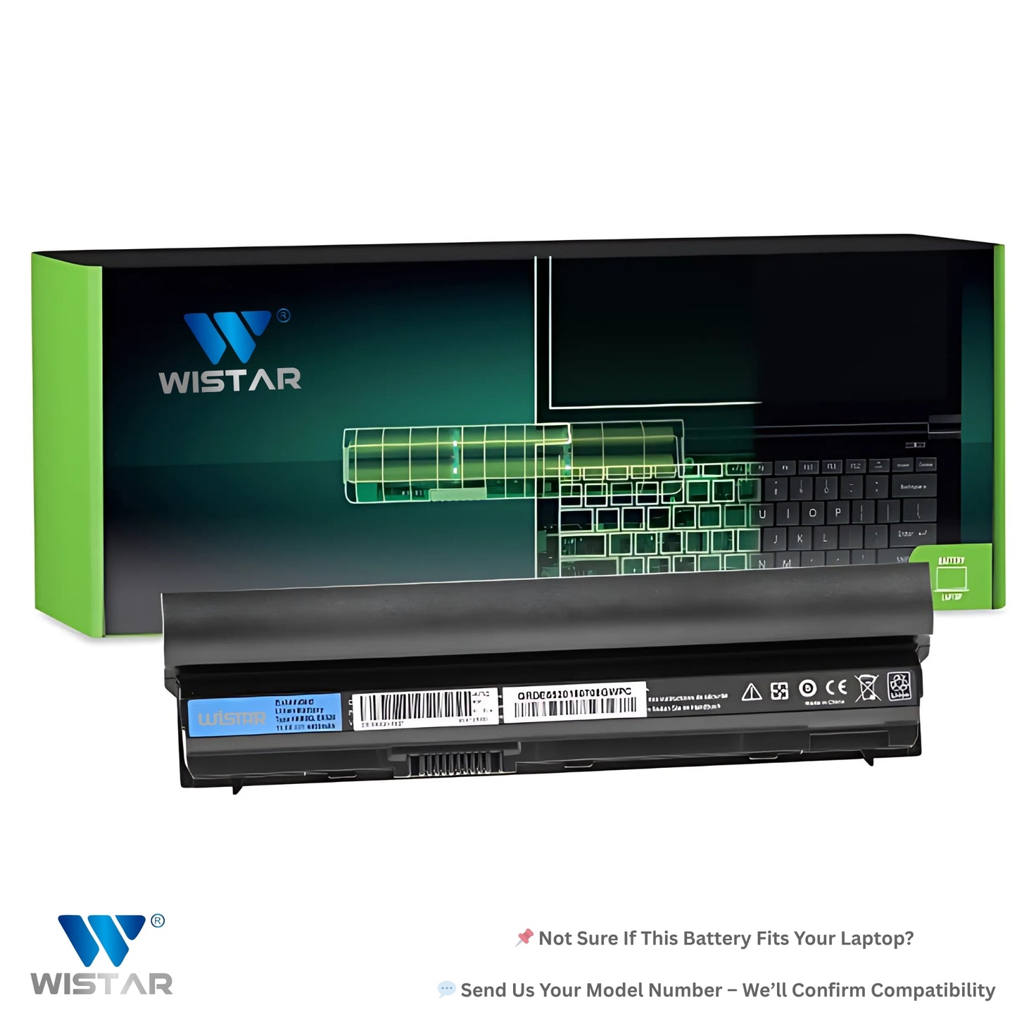 Wistar® Laptop Battery – Compatible with Battery for Dell Latitude E6220, E6230, E6320, E6330, E6120, E6430s | P/N : FRR0G, RFJMW, J79X4, K4CP5 | 6 Cell