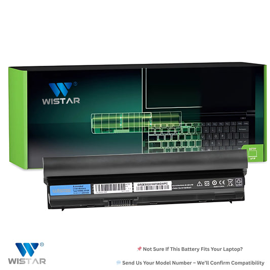 Wistar® Laptop Battery – Compatible with Battery for Dell Latitude E6220, E6230, E6320, E6330, E6120, E6430s | P/N : FRR0G, RFJMW, J79X4, K4CP5 | 6 Cell