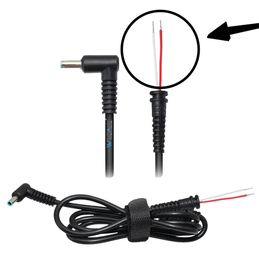 Green Lap – Fresh Energy® Replacement Laptop Adapter DC Cable (Pin Size: 4.5mm × 3.0mm) – Compatible with HP Blue Pin Tip Models – DC Cable Only, Not a Complete Charger