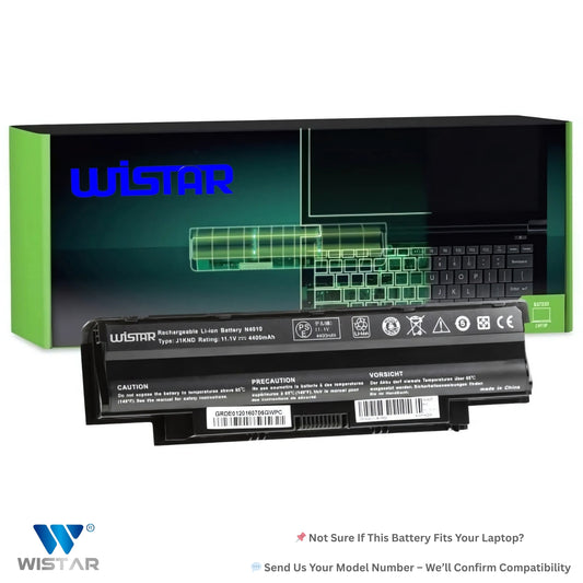 Wistar® Laptop Battery – Compitable for Dell Inspiron 15 N5010 15R N5010 N5010 N4010 N5110 14R N5110 3550 Vostro 3550 - J1KND - 6 Cell