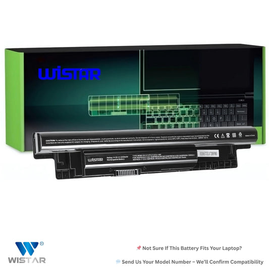 Wistar® Laptop Battery – Compatible with Dell Inspiron 15 3000 (3521, 3537, 3542, 3543, 3541), 15R (5521, 5537), 17R (5721, 5737), 14 (3421, 3442, 3443), Latitude 3440 / 3540 – XCMRD / MR90Y – 6 Cell