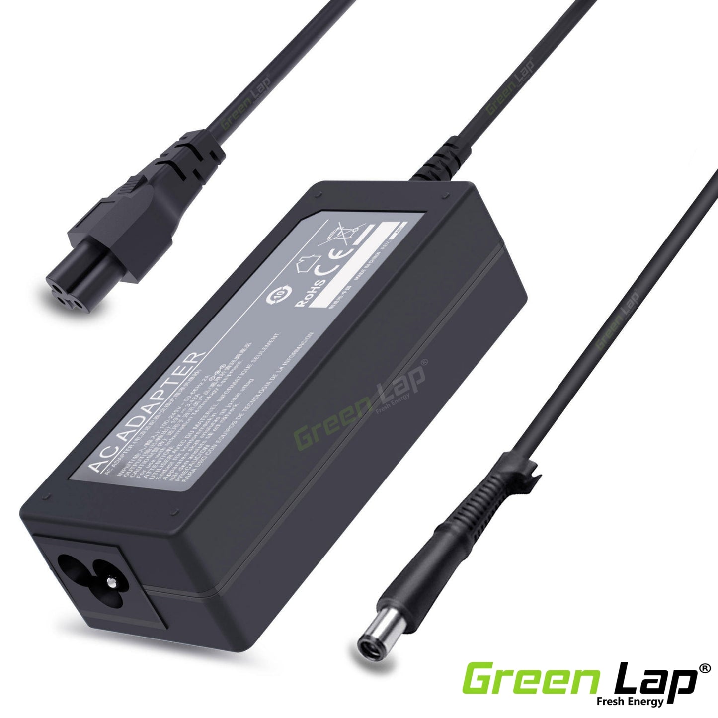 Green Lap – Fresh Energy® Laptop Adapter Charger – Compatible Replacement for Dell Laptops – 19.5V Output – (7.4mm × 5.0mm Pin) – Available in 65W | 90W