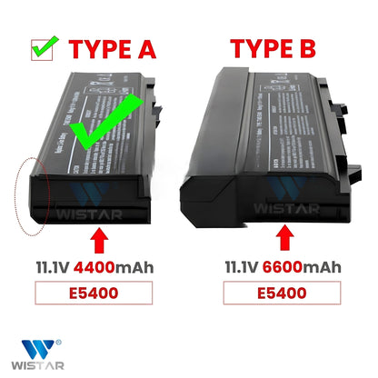 Wistar® Laptop Battery – Compatible with Battery for Dell Latitude E5400, E5410, E5500, E5510 | P/N : KM742, KM668, | 6 Cell
