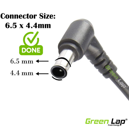 Green Lap – Fresh Energy® Laptop Adapter Charger – Compatible Replacement for Sony Laptops – 19.5V Output – (6.5mm × 4.4mm Pin) – Available in 76W | 92W