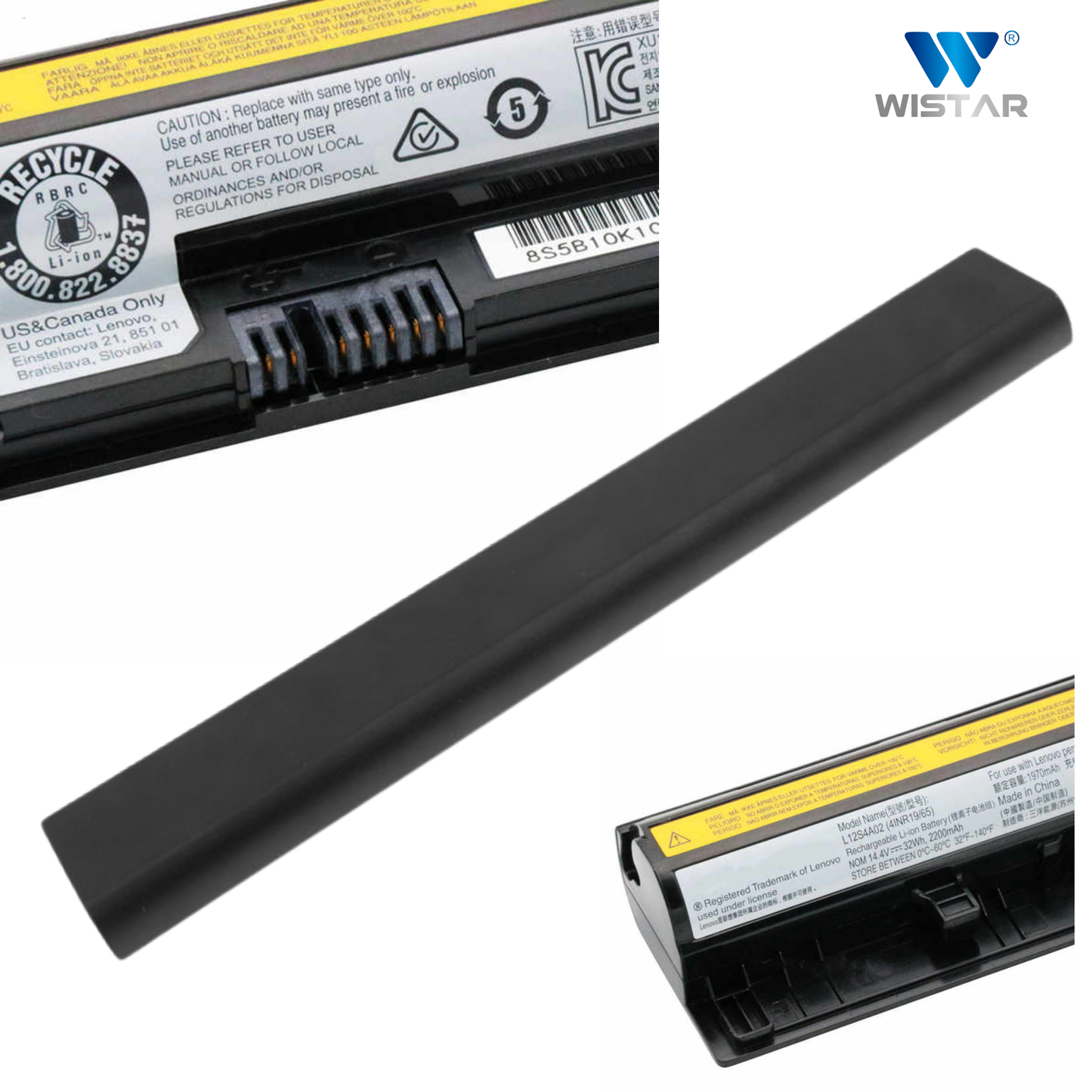 Wistar® Laptop Battery – Compatible with Lenovo G50-30 G50-45 G50-70 G50-80 G400s G500s G505s -L12M4E01, L12M4A02, L12L4E01, L12S4E01 – 4 Cell