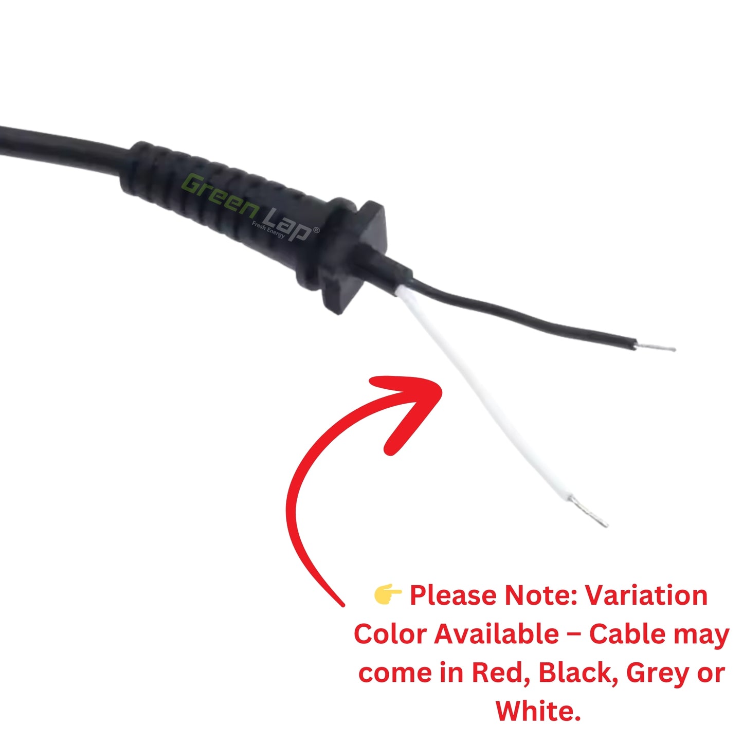 Green Lap – Fresh Energy® Replacement Laptop Adapter DC Cable (Pin Size: 5.5mm × 2.5mm) – Compatible with Lenovo Models – Not a Complete Charger