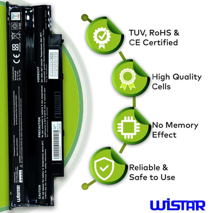 Wistar® Laptop Battery – Compitable for Dell Inspiron 15 N5010 15R N5010 N5010 N4010 N5110 14R N5110 3550 Vostro 3550 - J1KND - 6 Cell