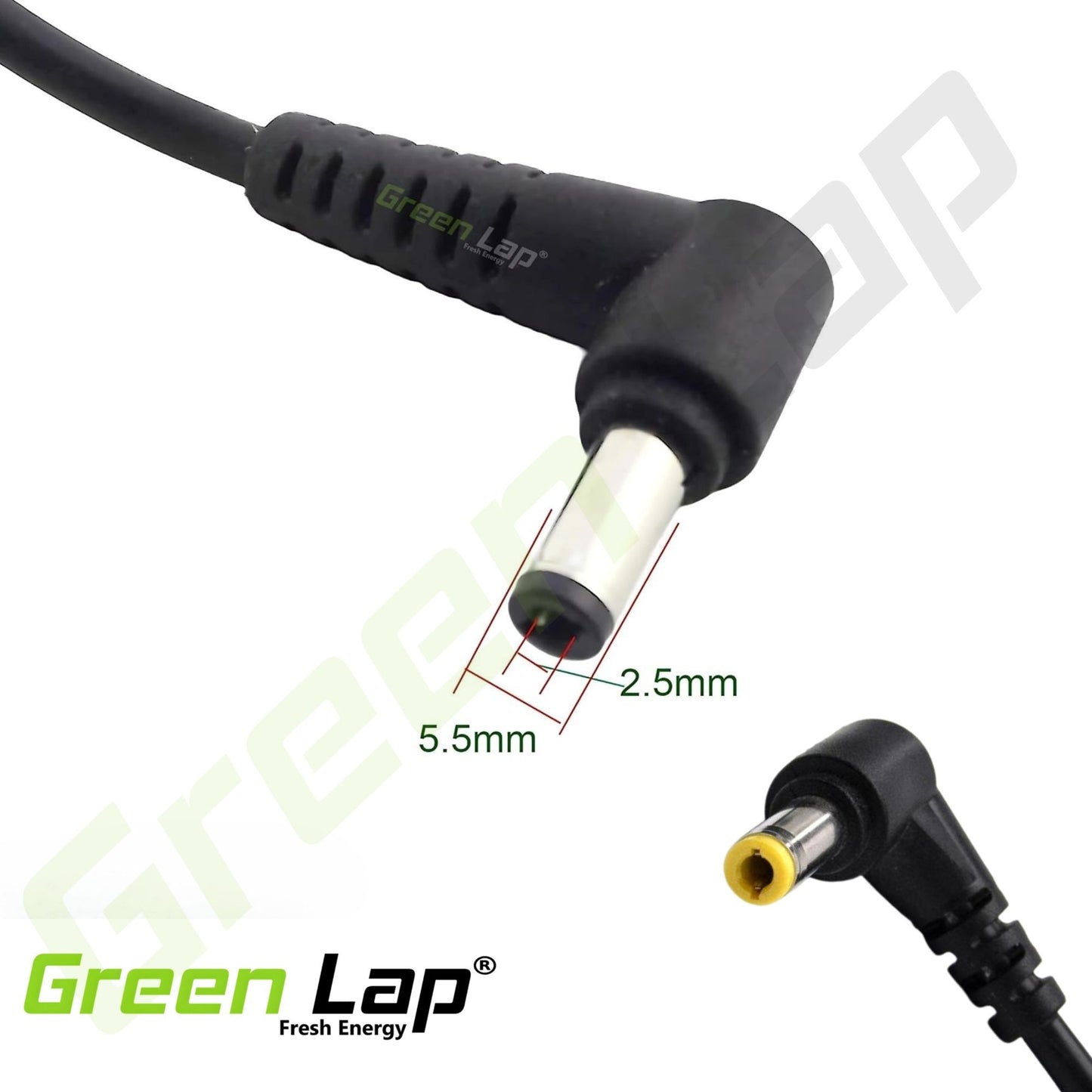 Green Lap – Fresh Energy® Laptop Adapter Charger – Compatible Replacement for Acer Laptops – 19V Output – (5.5mm × 2.5mm Pin) – Available in 65W | 90W