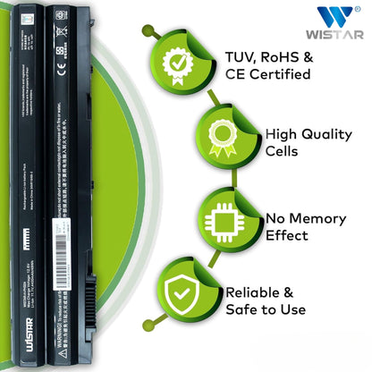 Wistar® Laptop Battery – Compatible with Battery for Dell Latitude E5420 E6420 E6430 E6520 E6530 | 6 Cell | T54FJ, 8858X, M5Y0X, N3X1D, 04NW9,