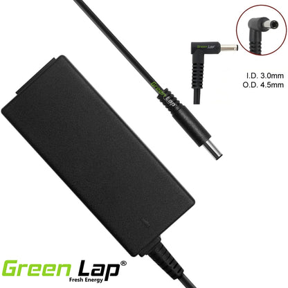Green Lap – Fresh Energy® Laptop Adapter Charger – Compatible Replacement for Dell Laptops – 19.5V Output – (4.5mm × 3.0mm Pin) – Available in 45W | 65W | 90W