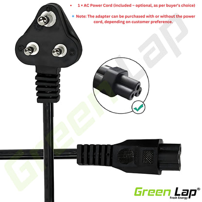 Green Lap – Fresh Energy® Laptop Adapter Charger – Compatible Replacement for Dell Laptops – 19.5V Output – (4.5mm × 3.0mm Pin) – Available in 45W | 65W | 90W