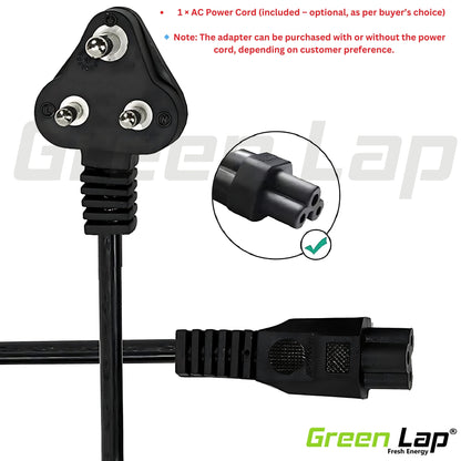 Green Lap – Fresh Energy® Laptop Adapter Charger – Compatible Replacement for Acer Laptops – 19V Output – (5.5mm × 1.7mm Pin) – Available in 45W | 65W | 90W