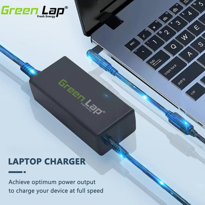Green Lap – Fresh Energy® Laptop Adapter Charger – Compatible Replacement for Dell Laptops – 19.5V Output – (4.5mm × 3.0mm Pin) – Available in 45W | 65W | 90W