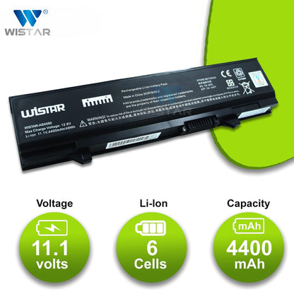 Wistar® Laptop Battery – Compatible with Battery for Dell Latitude E5400, E5410, E5500, E5510 | P/N : KM742, KM668, | 6 Cell