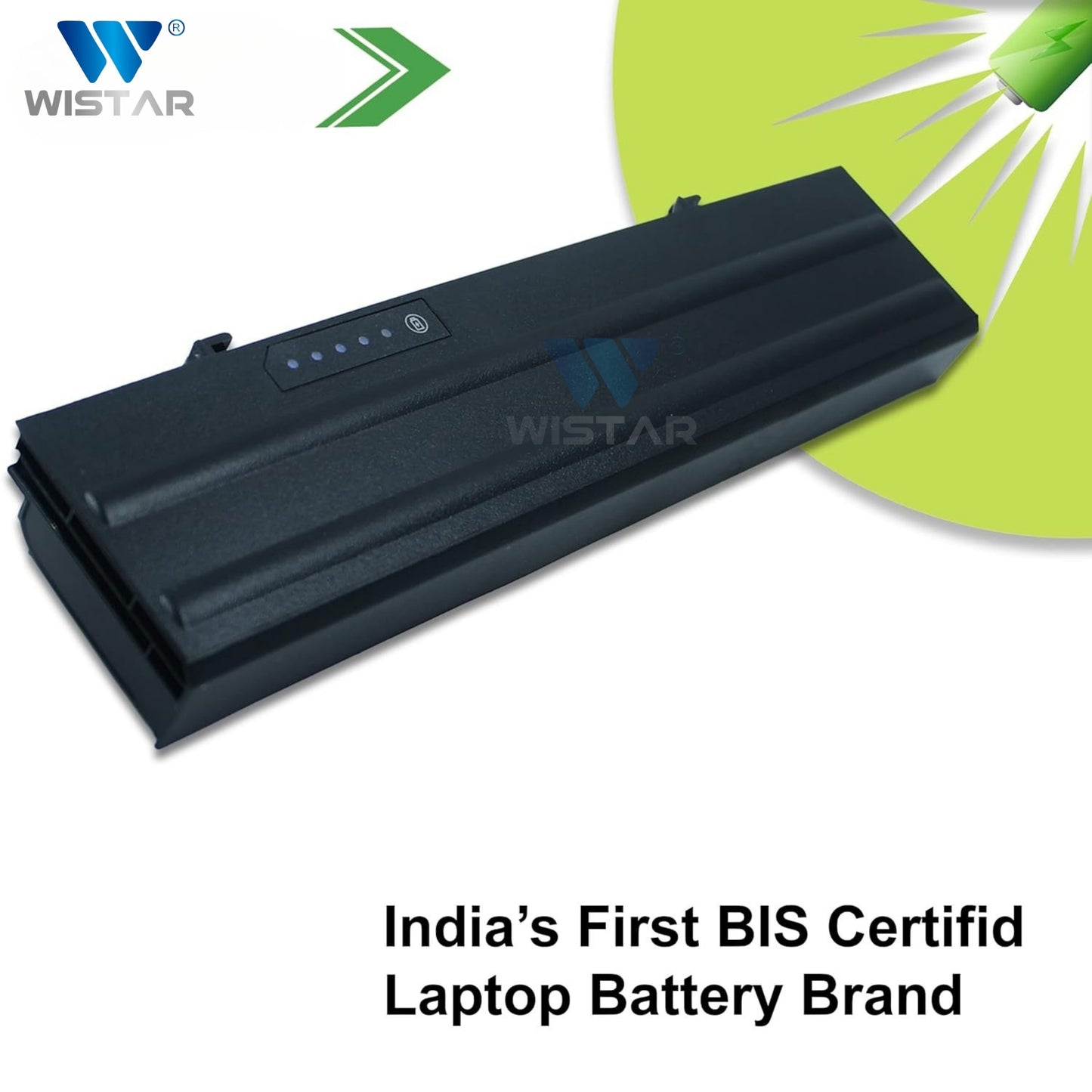 Wistar® Laptop Battery – Compatible with Battery for Dell Latitude E5400, E5410, E5500, E5510 | P/N : KM742, KM668, | 6 Cell