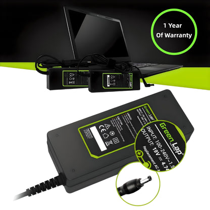 Green Lap – Fresh Energy® Laptop Adapter Charger – Compatible Replacement for Sony Laptops – 19.5V Output – (6.5mm × 4.4mm Pin) – Available in 76W | 92W
